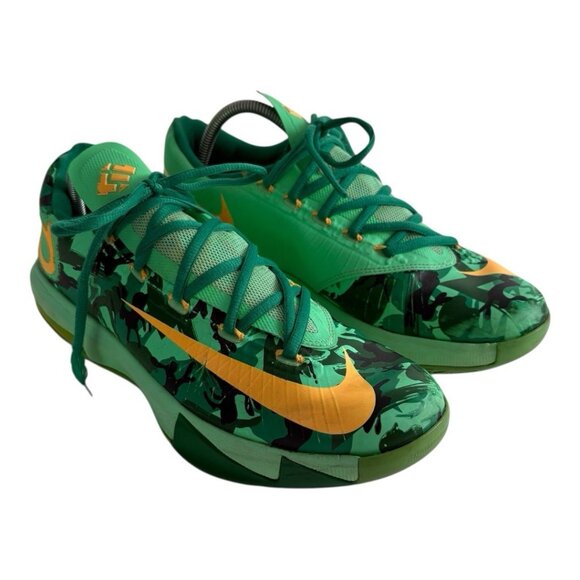 Nike KD VI Easter Basketball Shoes Men’s Sz 9 Green Orange 599424-303 NO INSOLES main image 11